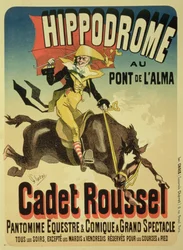 Riproduzione di un poster pubblicitario 